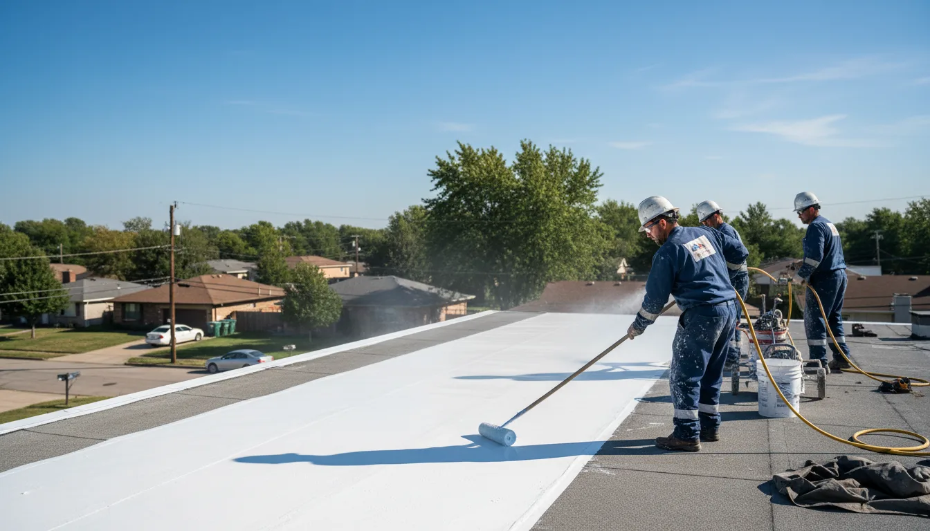 Commercial roof coating in Oakwood, OH near me